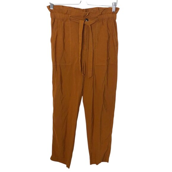 MADEWELL Women's Orange Dunaway Paperbag Pants Small AN843 ($89.50) - Picture 8 of 12